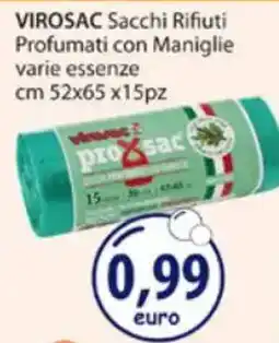 Acqua & Sapone VIROSAC Sacchi Rifiuti Profumati con Maniglie varie essenze offerta