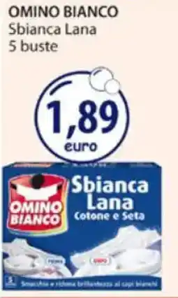 Acqua & Sapone OMINO BIANCO Sbianca Lana 5 buste offerta