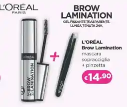 Acqua & Sapone L'ORÉAL Brow Lamination mascara sopracciglia + pinzetta offerta