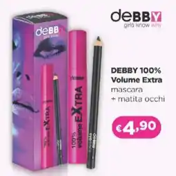 Acqua & Sapone DEBBY 100% Volume Extra mascara + matita occhi offerta