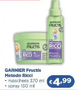 Acqua & Sapone GARNIER Fructis Metodo Ricci offerta