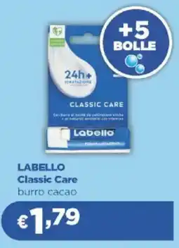 Acqua & Sapone LABELLO Classic Care burro cacao offerta