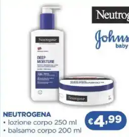Acqua & Sapone NEUTROGENA lozione corpo balsamo corpo offerta