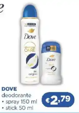Acqua & Sapone DOVE deodorante spray stick offerta