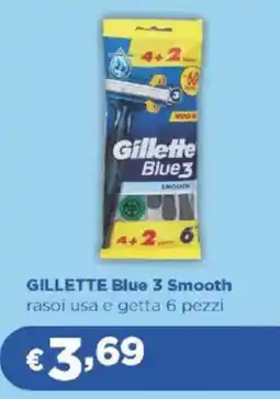 Acqua & Sapone GILLETTE Blue 3 Smooth rasoi usa e getta offerta