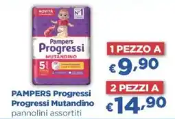 Acqua & Sapone PAMPERS Progressi Progressi Mutandino pannolini assortiti offerta