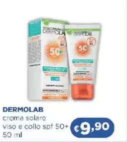 Acqua & Sapone DERMOLAB crema solare viso e collo spf 50+ offerta
