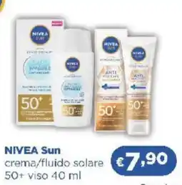 Acqua & Sapone NIVEA Sun crema/fluido solare 50+ viso offerta
