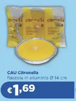 Acqua & Sapone CAU Citronella flaccola in alluminio offerta