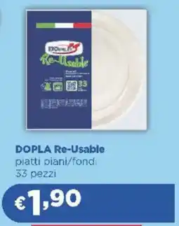 Acqua & Sapone DOPLA Re-Usable piatti piani/fondi offerta