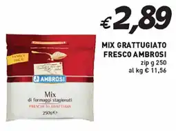 Coal Mix grattugiato fresco ambrosi zip offerta