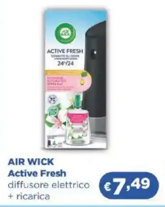 Acqua & Sapone AIR WICK Active Fresh diffusore elettrico + ricarica offerta