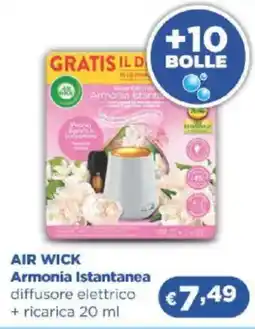 Acqua & Sapone AIR WICK Armonia Istantanea diffusore elettrico + ricarica offerta