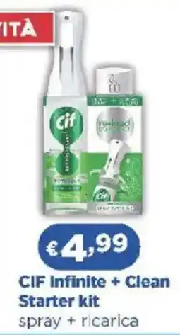 Acqua & Sapone CIF Infinite + Clean Starter kit spray + ricarica offerta