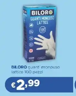 Acqua & Sapone BILORO guanti monouso lattice offerta