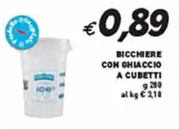 Coal Bicchiere con chiaccio a cubetti offerta