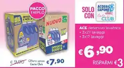 Acqua & Sapone ACE detersivo lavatrice offerta