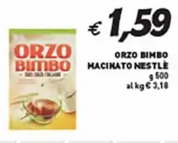 Coal Orzo bimbo macinato nestle offerta