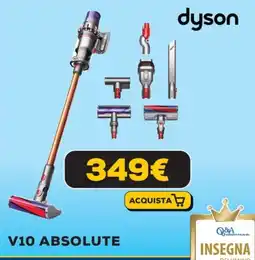Euronics dyson V10 ABSOLUTE offerta