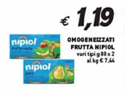 Coal Omogeneizzati frutta nipiol vari tipi offerta