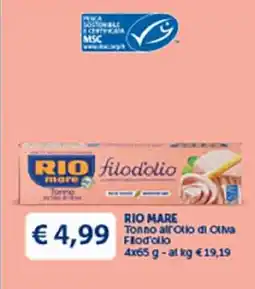 Coal Rio mare Tonno all'olio di oliva filod'ollo offerta