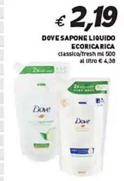 Coal Dove sapone liquido ecoricarica classico/fresh offerta