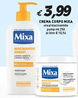 Coal Crema corpo mixa urea/niacinamide pump offerta