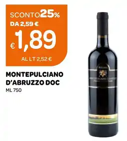 Ekom Montepulciano d'abruzzo doc offerta