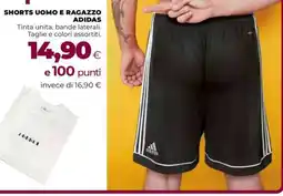 Coop SHORTS UOMO E RAGAZZO ADIDAS offerta