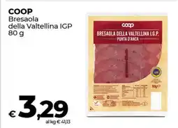 Coop COOP Bresaola della Valtellina IGP 80 G offerta