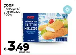 Coop COOP 4 croccanti di merluzzo offerta