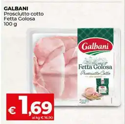 Coop Galbani Prosciutto Cotto Fetta Golosa offerta