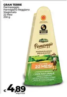 Coop GRAN TERRE Parmareggio Parmigiano Reggiano Stagionato 22 Mesi 250 g offerta