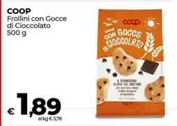 Coop COOP Frollini con Gocce di Cioccolato offerta