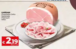 Coop GARDANI Prosciutto Cotto Nazionale Premium l'etto offerta
