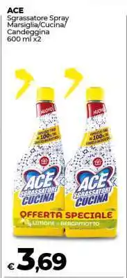 Coop ACE Sgrassatore Spray Marsiglia/Cucina/Candeggina offerta