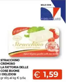 Mercatò Stracchino cremoso la fattoria delle cose buone i deliziosi offerta