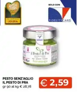 Mercatò Pesto senz'aglio il pesto di pra offerta
