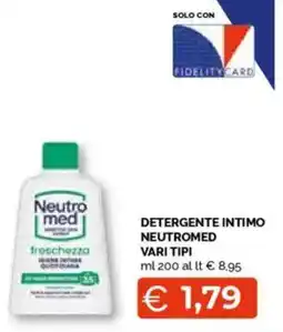 Mercatò Detergente intimo neutromed vari tipi offerta