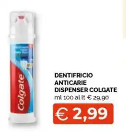 Mercatò Dentifricio anticarie dispenser COLGATE offerta