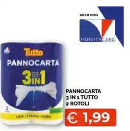 Mercatò Pannocarta 3 in 1 tutto 2 rotoli offerta