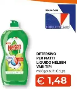 Mercatò Detersivo per piatti liquido nelsen vari tipi offerta