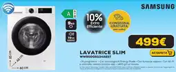 Euronics Samsung LAVATRICE SLIM WW90DG5G34AEET offerta