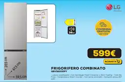 Euronics LG Frigorifero combinato GBV3200DPY offerta