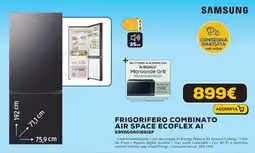 Euronics SAMSUNGFRIGORIFERO COMBINATO Frigorifero combinato air space ecoflex AI RB50DG601EB1EF offerta