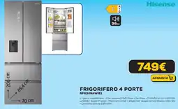 Euronics Hisense Frigorifero 4 porte RF632N4WIE1 offerta