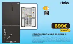 Euronics Haier Frigorifero cube 83 serie 3 HCR3818ENPT offerta