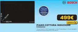 Euronics Bosch piano cottura induzione PVS83KHC1Z offerta