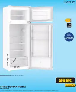 Euronics Candy frigo doppia porta CELDP2450H offerta