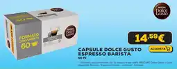 Euronics Nescafe dolce gusto capsule dolce gusto espresso barista offerta